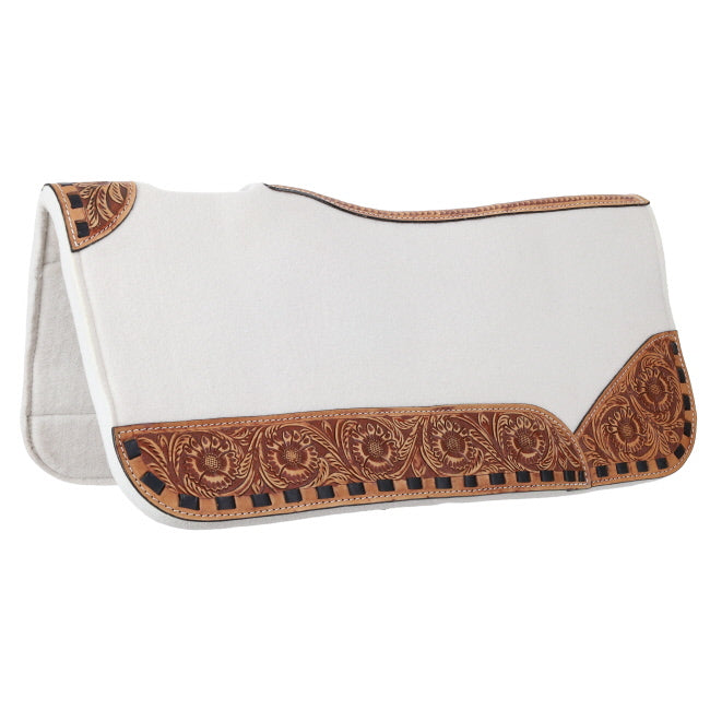 Contoured Felt Saddle ~ Ivory