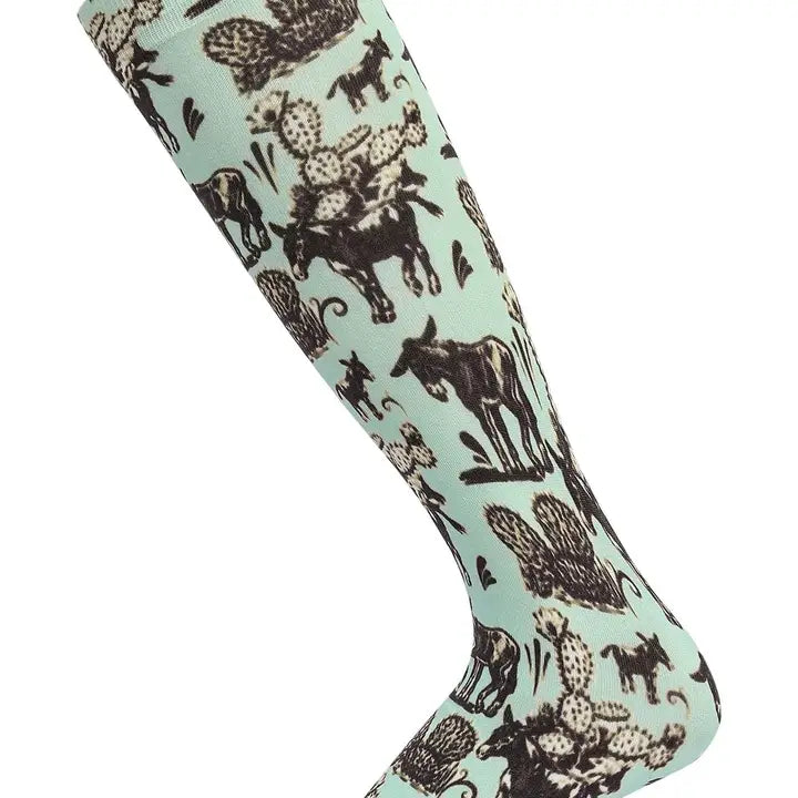 Cactus Donkey Socks - Henderson's Western Store