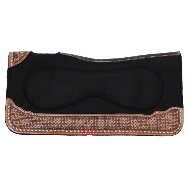 Built Up Felt Saddle Pad ~ Waffle Weave