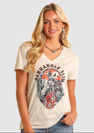 Boxy Roll Tee by Panhandle ~ Cream - Henderson's Western Store