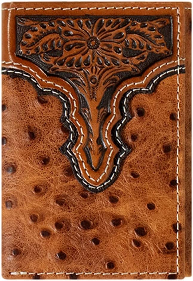 Ostrich Print Trifold Wallet - Henderson's Western Store