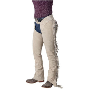 Load image into Gallery viewer, Suede Equitation Chaps ~ Sand - Henderson&#39;s Western Store