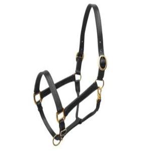 Leather Halter~Black