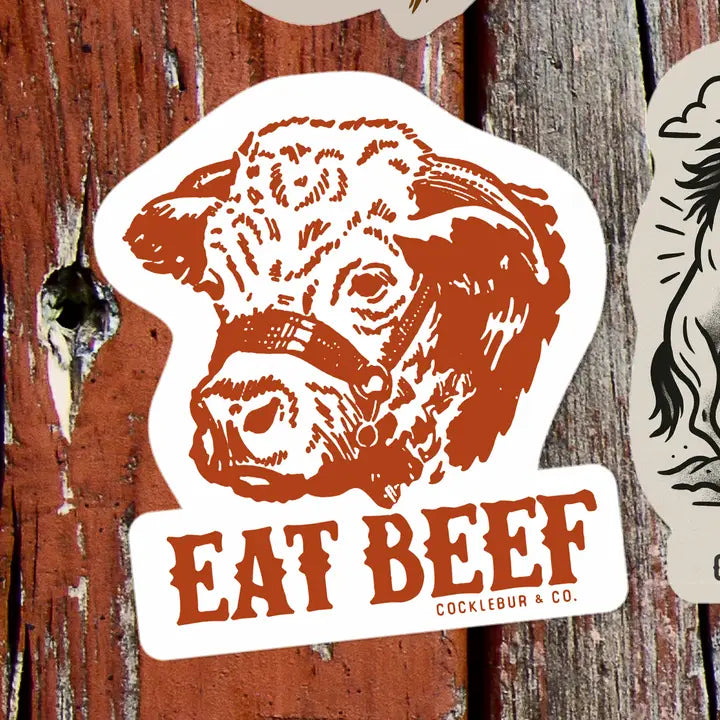 Western Sticker ~ Eat Beef - Henderson's Western Store