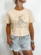 Let’S Get Western Crop Tee - Henderson's Western Store