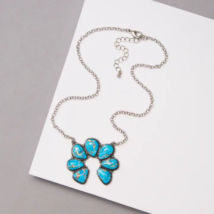 Western Print Navajo Blossom Necklace - Henderson's Western Store