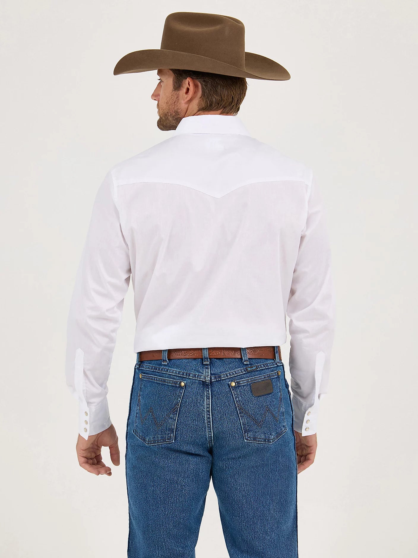 Wrangler Sport Western Shirt ~ White - Henderson's Western Store
