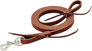 Latigo Leather Flat Roper Rein - Henderson's Western Store