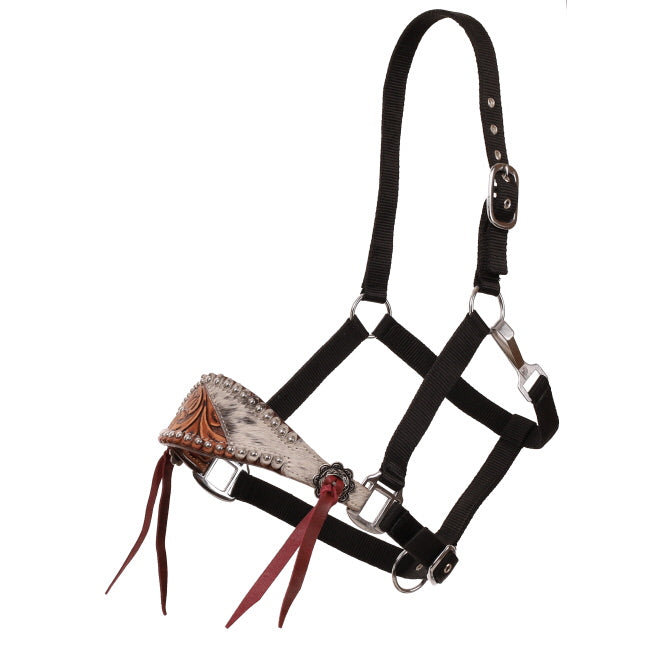 Cowpuncher Nylon Bronc Halter ~ Cowhide