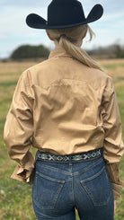 Sateen Solid Shirts ~ Tan - Henderson's Western Store