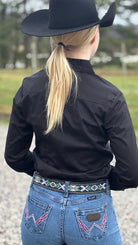 Solid Button Down Shirts ~ Black - Henderson's Western Store
