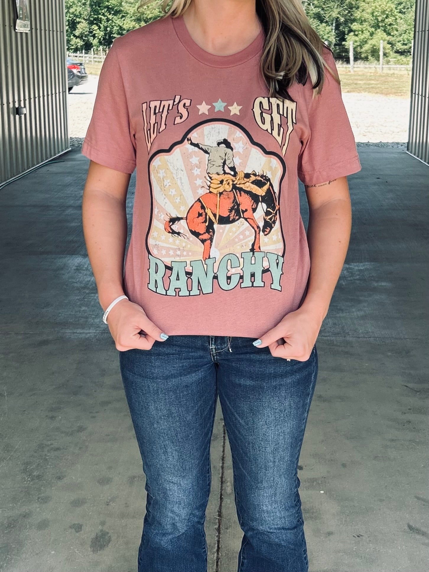 Let's Get Ranchy Tee - Henderson's Western Store