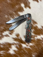 Whiskey Bent Knife ~  Trapper ~ Tooled Rancher - Henderson's Western Store