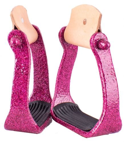 Glitter Epoxy Aluminum Stirrups - Henderson's Western Store
