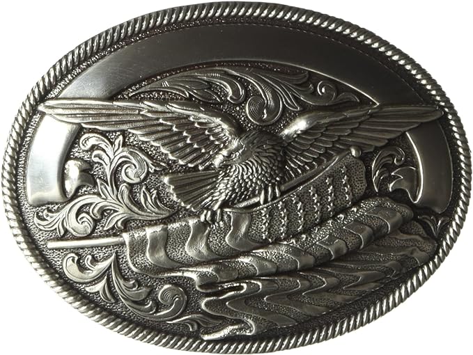 Eagle Belt Buckle ~ American Flag - Henderson's Western Store