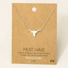 Dainty Bull Head Necklace - Henderson's Western Store