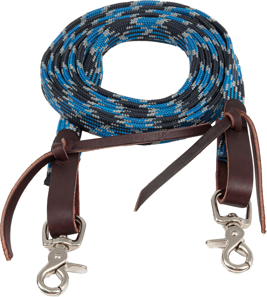 Aztec Braided Flat Waxed Roping Rein - Henderson's Western Store