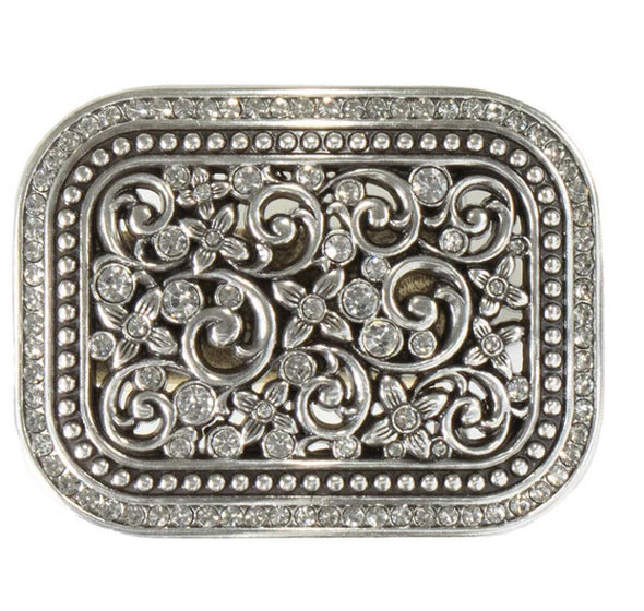 Blazin Roxx Belt Buckle ~ Floral Rhinestone - Henderson's Western Store