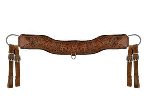 Load image into Gallery viewer, Floral Tooled Tripping Collar - Henderson&#39;s Western Store