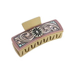 Western Pattern Printed Concho Hair Claw - Henderson's Western Store