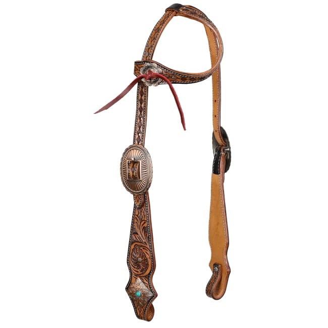 Showman Western Regal One Ear Headstall and Breastcollar Set - Henderson's Western Store