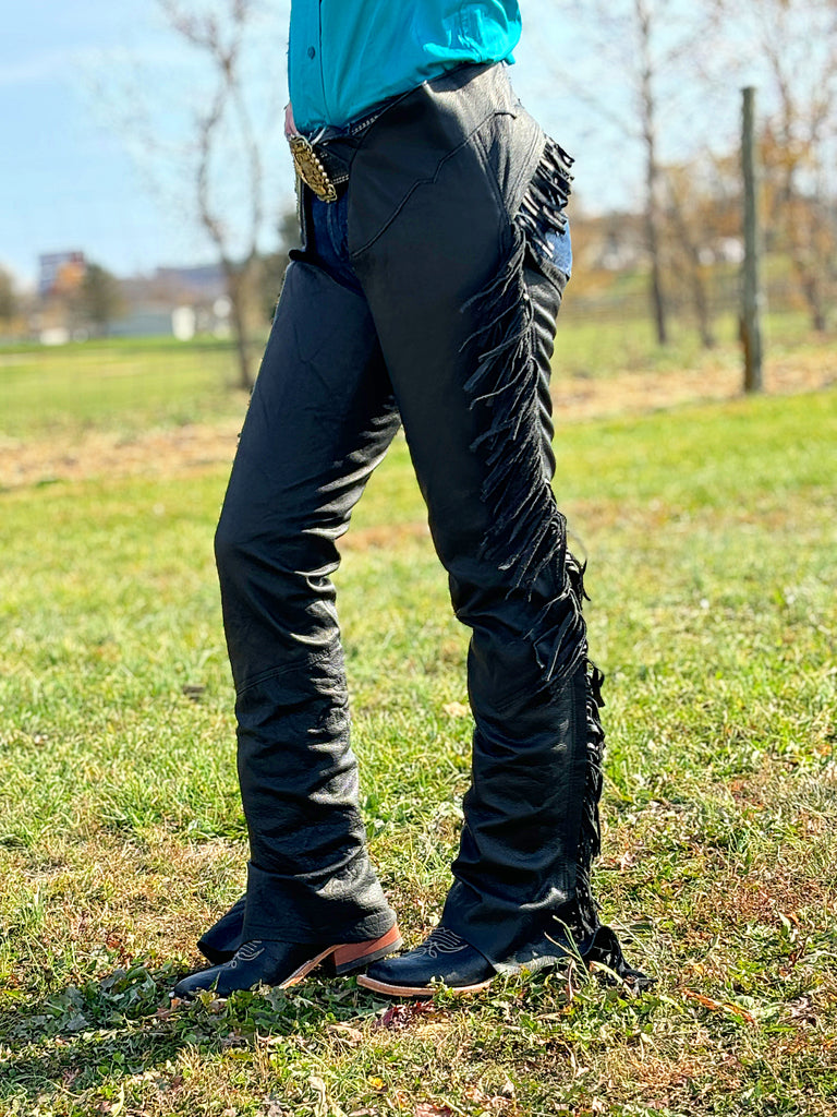 Smooth Leather Equitation Chaps