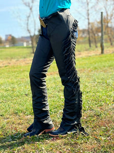 Load image into Gallery viewer, Smooth Leather Equitation Chaps