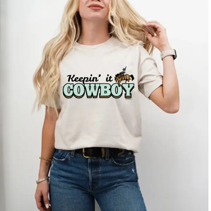 Keepin’ It Cowboy Tee - Henderson's Western Store