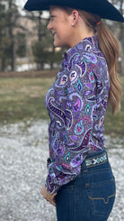 RHC Easy Care Show Shirt ~ Rainbow Paisley - Henderson's Western Store