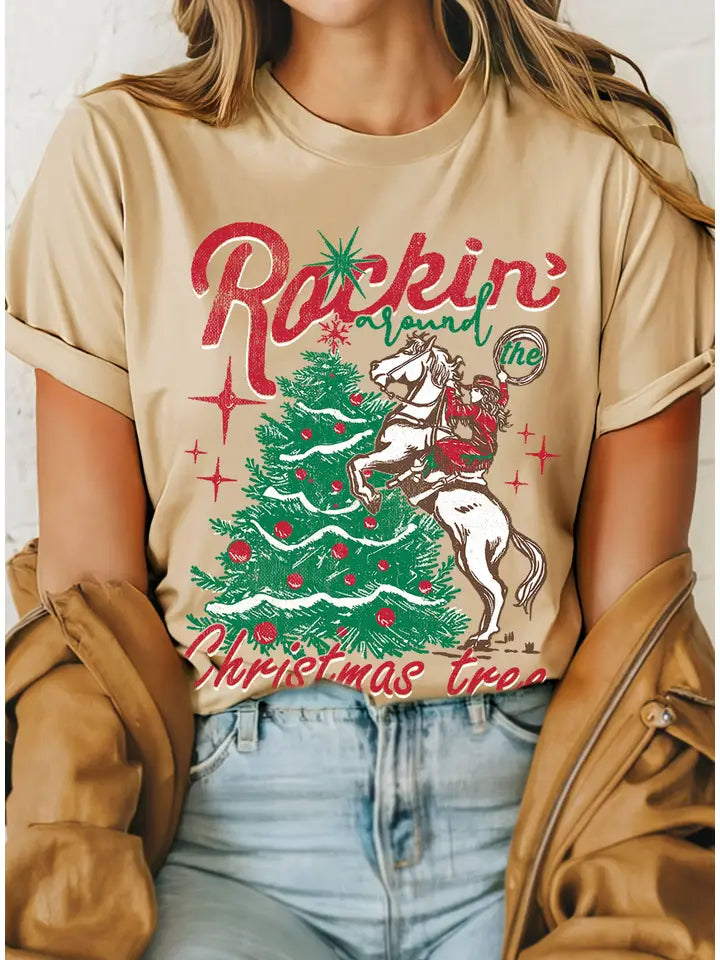 Rackin' Around the Christmas Tree Tee - Henderson's Western Store