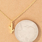 Dainty Cactus Pendant Necklace - Henderson's Western Store