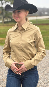 Load image into Gallery viewer, Solid Button Down Shirts ~ Tan