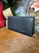 Montana West Cross Concho Wallet ~ Black - Henderson's Western Store