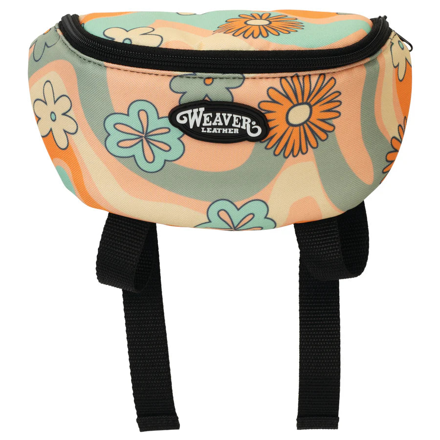 Saddle Pouch  ~ Retro Flower