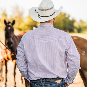 Load image into Gallery viewer, Wrangler 20X Print ~ White &amp; Marron - Henderson&#39;s Western Store