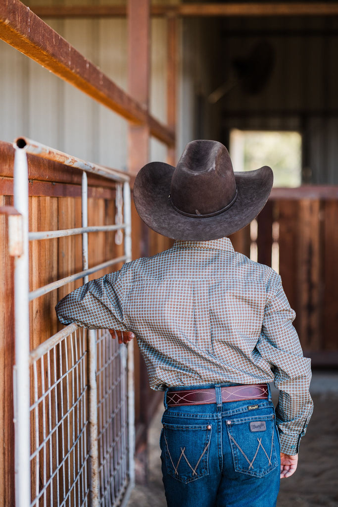 Boy's Cinch Steel Blue Print - Henderson's Western Store