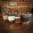 Cowhide Tooled Leather Western Flask - Henderson's Western Store