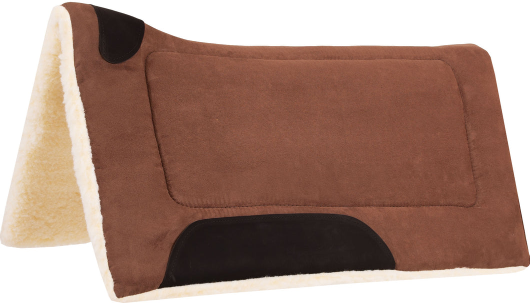 Faux Suede Contoured Pad ~ Brown