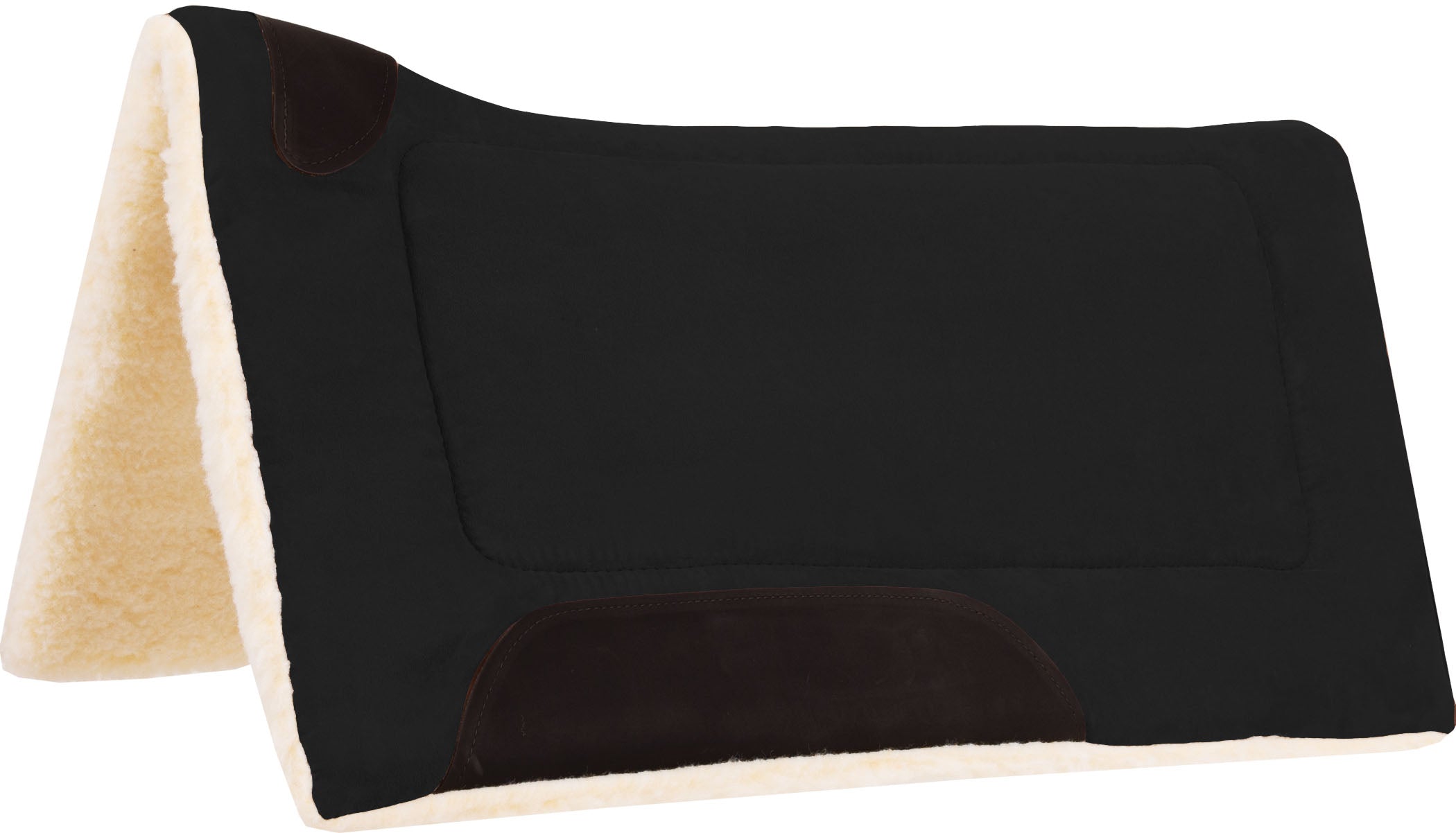 Faux Suede Contoured Pad ~ Black - Henderson's Western Store