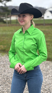 Load image into Gallery viewer, Solid Button Down Shirts ~ Lime