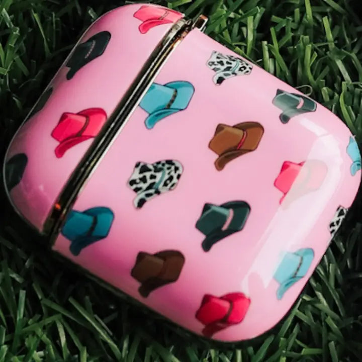 Airpod Case ~ Pink Cowboy Hats - Henderson's Western Store