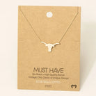 Dainty Bull Head Necklace - Henderson's Western Store