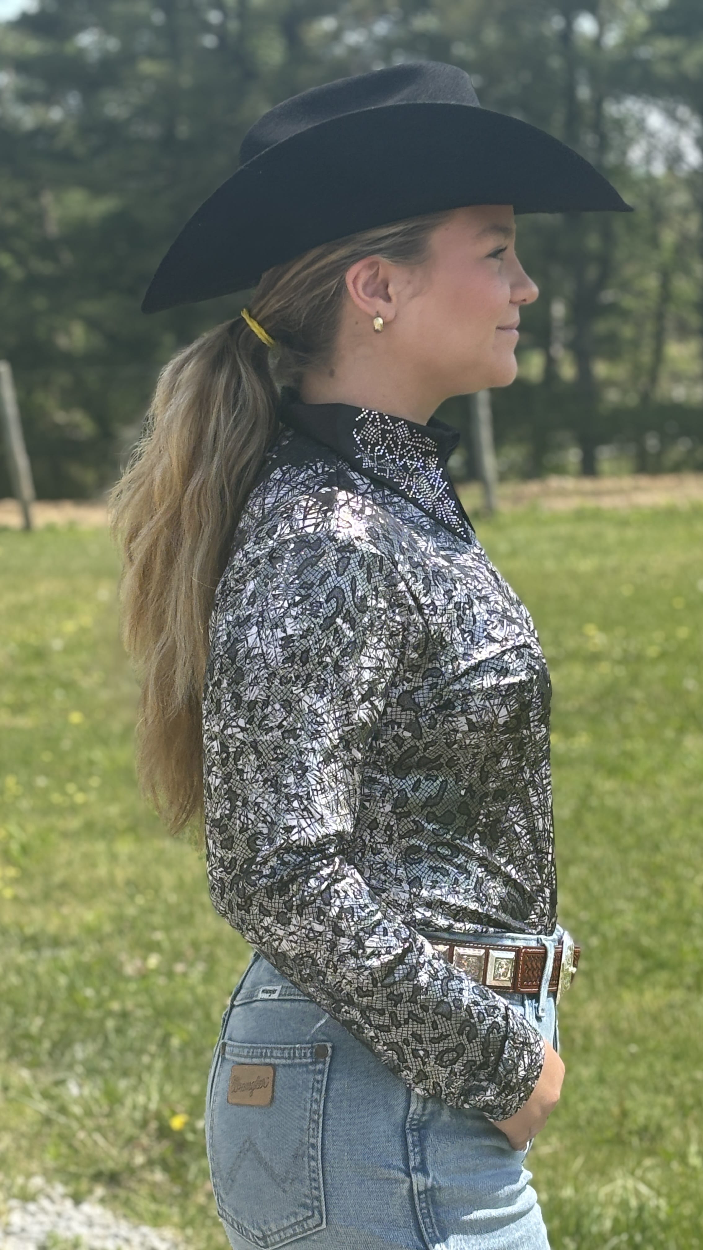 Geo Front Zip Show Shirt - Henderson's Western Store