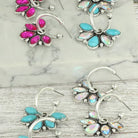 Western Floral Concho Hoop Earrings - Henderson's Western Store