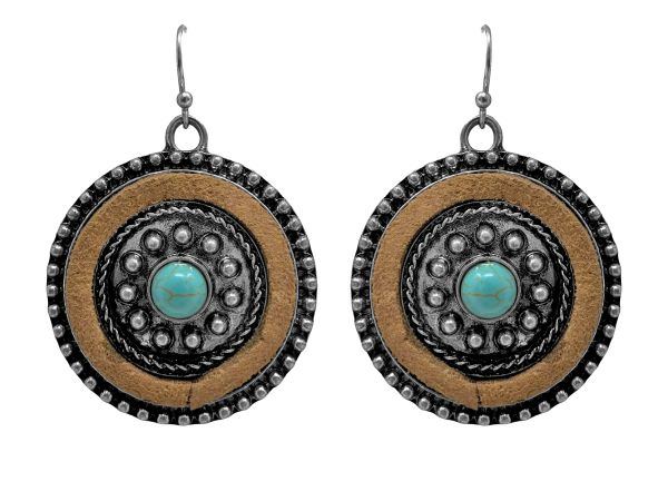 Western Concho Style Earrings - Henderson's Western Store