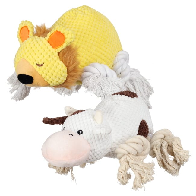 Cowboy Critters Squeaker & Rope Plush Dog Toy - Henderson's Western Store