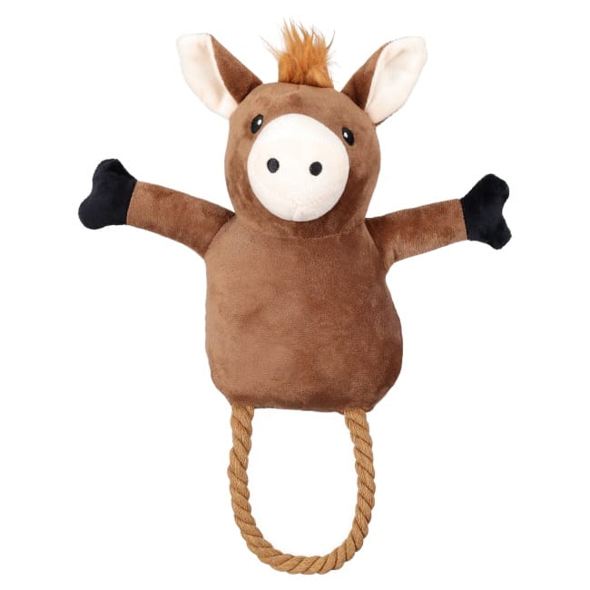 Prairie Pony Squeaker & Rope Plush Dog Toy - Henderson's Western Store