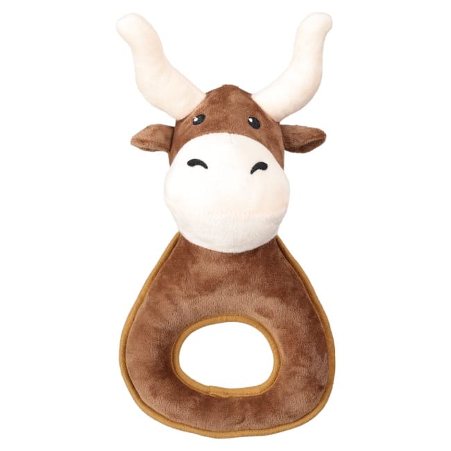 Longhorn Squeaker & Handle Plush Dog Toy - Henderson's Western Store