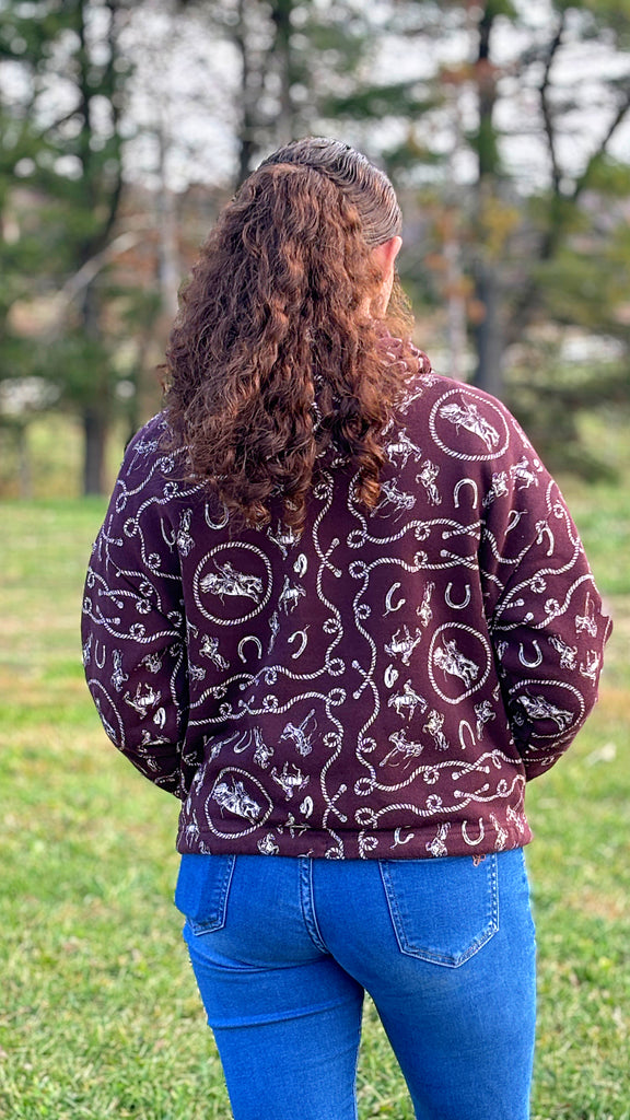 Wrangler Retro Western Print Hoodie