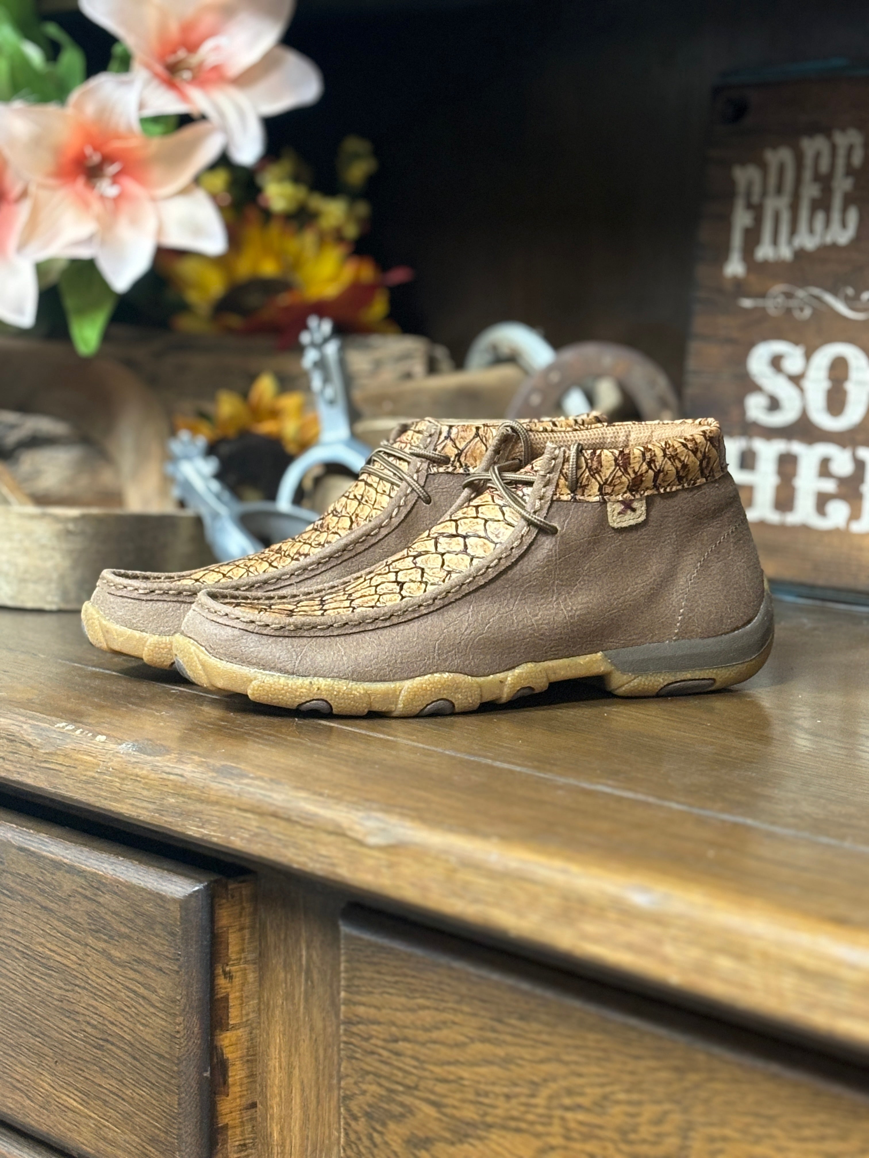 Chukka Driving Moc by Twisted X ~ Toasted Coconut - Henderson's Western Store